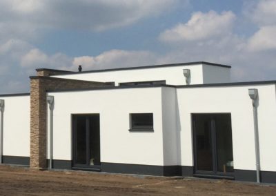ein modernes Flachdachhaus als Architektenhaus im Kreis Minden-Lübbecke